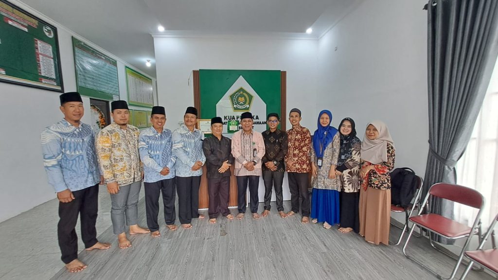 Kasi Bimas Islam Monitoring dan Evaluasi (Monev) Supervisi Penguatan kapasistas Sumber Daya Manusia (SDM) Kelembagaan KUA Kecamatan Singkut