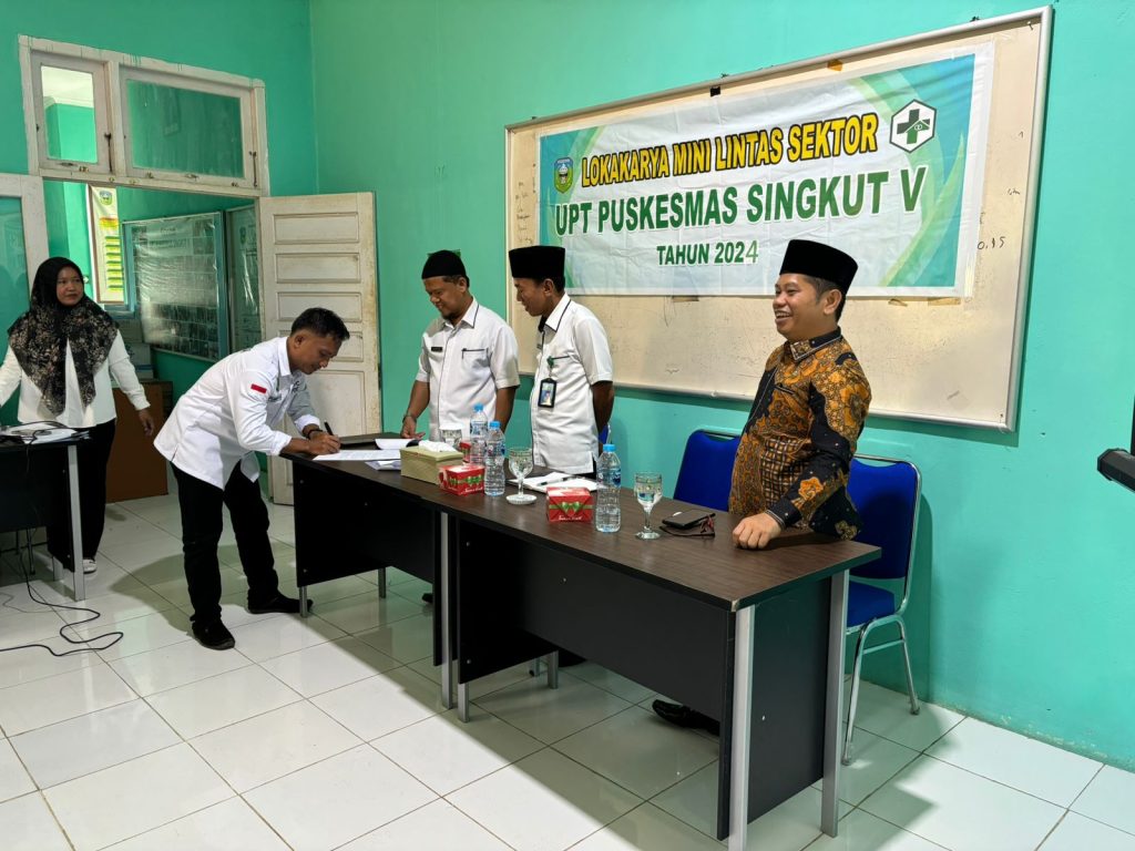 Kepala KUA Menghadiri Undangan Lokakarya Sektor UPT Puskesmas Singkut V