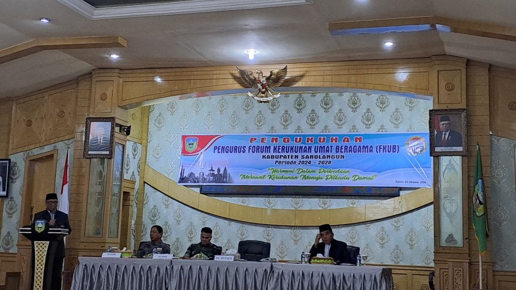 Pengukuhan Forum Kerukunan Umat Beragama (FKUB) Kab. Sarolangun 2024-2028