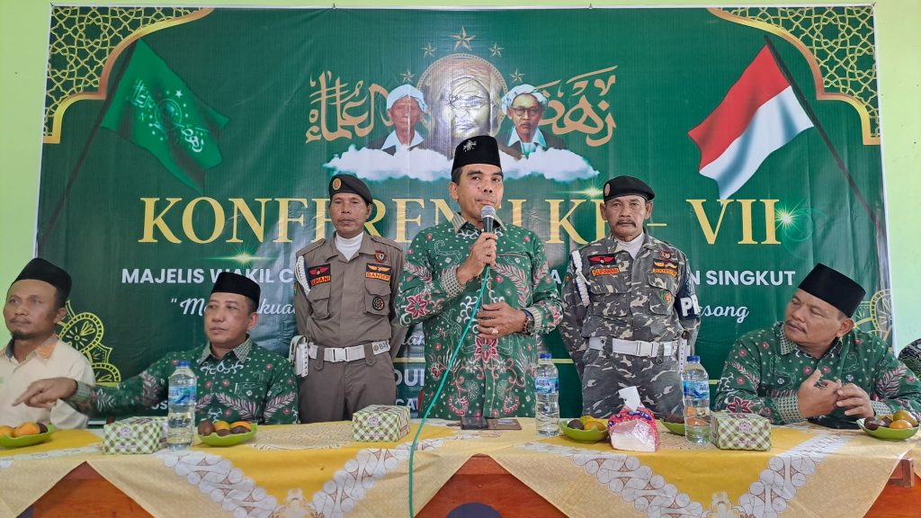 PENGURUS CABANG NAHDLATUL ULAMA (PC-NU) KAB. SAROLANGUN M.SYATAR MEMBUKA KONFERENSI MAJLIS WAKIL CABANG (MWC-NU) KE-VII KEC. SUNGKUT.