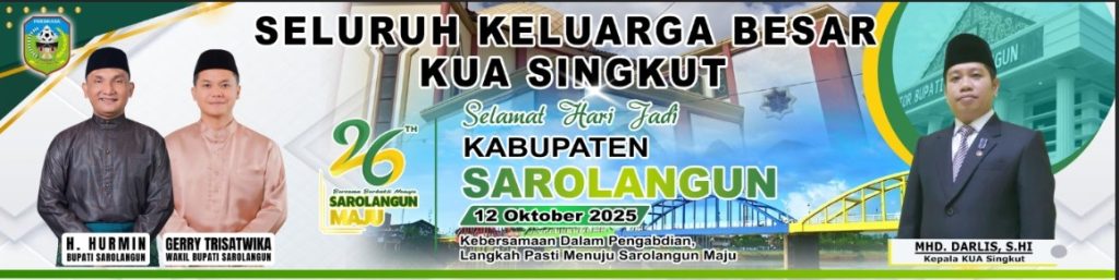 SELAMAT HARI JADI KABUPATEN SAROLANGUN KE-26 TAHUN