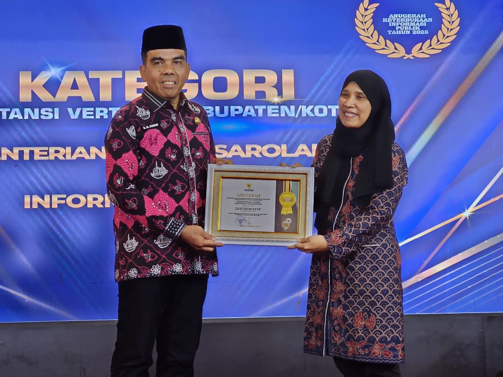 KUA Singkut Beri Selamat, Kemenag Sarolangun Anugrai Penghargaan ‘Informatif’